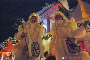 Christmas angels with their magic wands